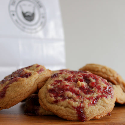Old School Jam peanut butter and jam cookies from The Bearded Baker