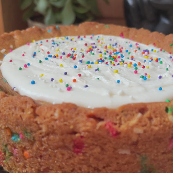 The Birthday Beast from the Bearded Baker in Toronto. OG cookie dough, with sprinkles and white chocolate, filled with a white chocolate butter cream.